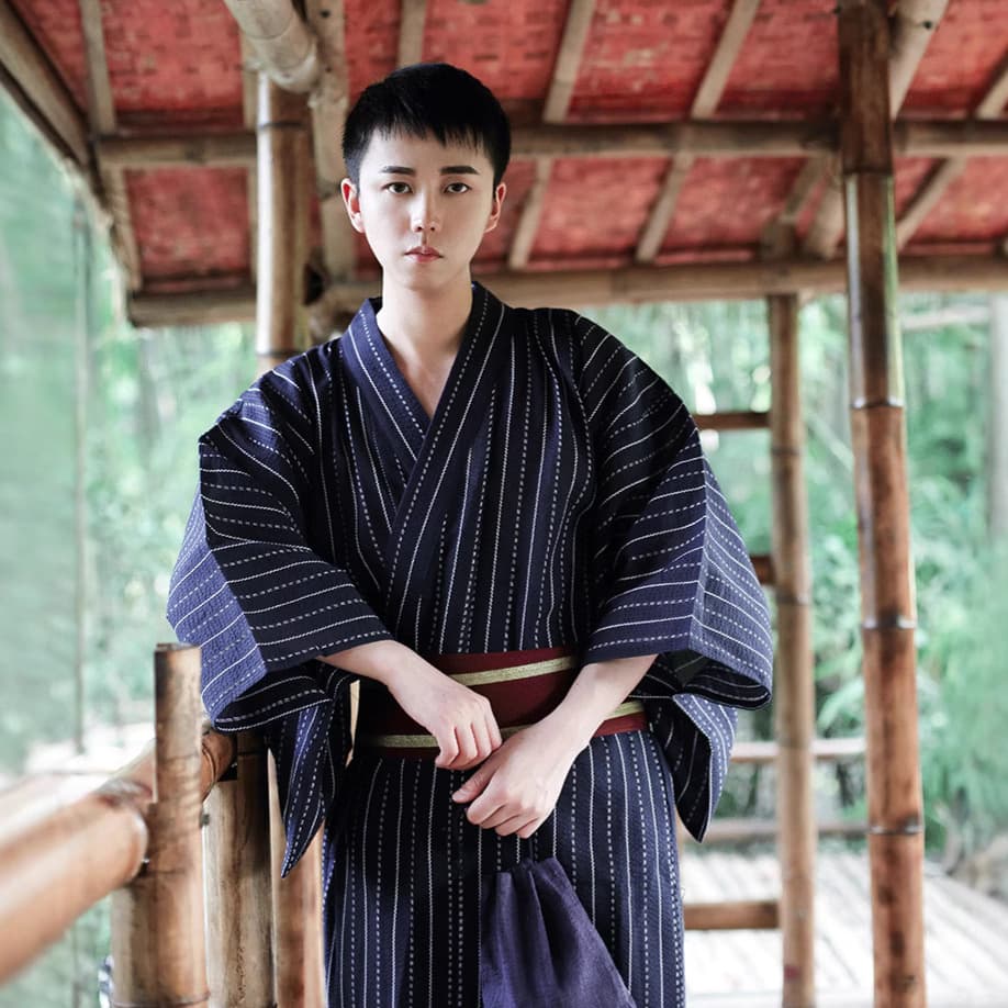 Spot kimono men samurai kimono Japanese kimono formal wear men's kimono yukata suit
