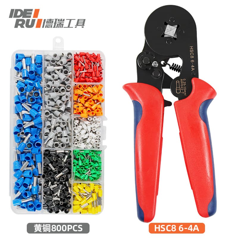 HSC8 6-4/6-6 VE Ferrule Crimping Tool Needle Type Crimping Pliers European Terminal Crimping Pliers