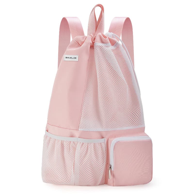 New Cross-Border Beach Drawstring Bag Swimming Backpack with Shoe Bag Gym Yoga Beach Travel Pocket Sand Bag