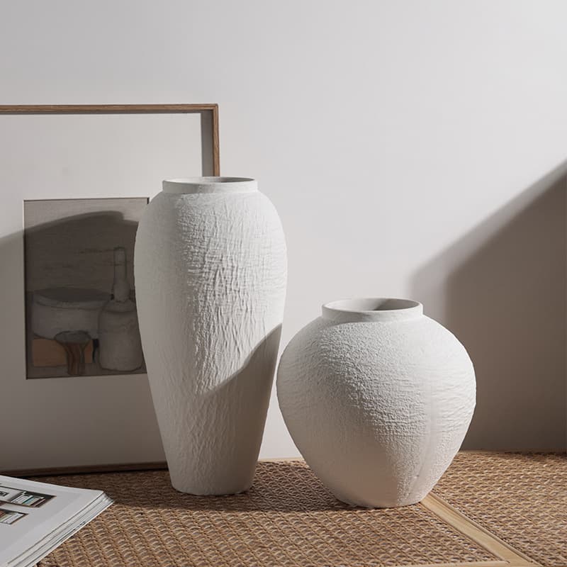 Bei Han Mei Wabi-Sabi Texture Stone Grain Vase Home Living Room TV Cabinet Decoration New House Housewarming Gift for Friends