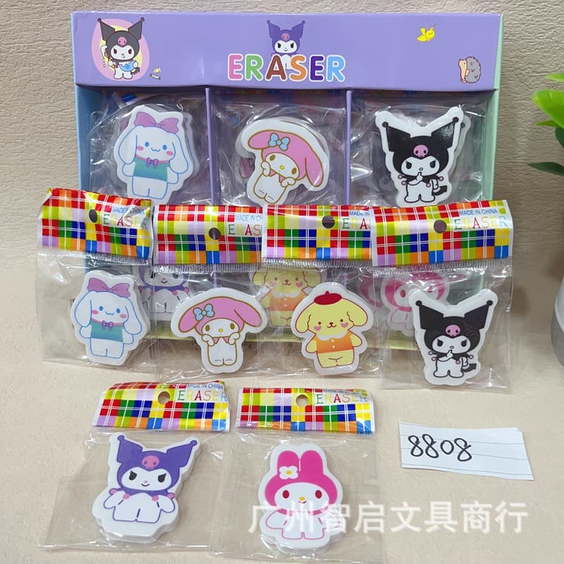 New Cute Cartoon Erasers, Practical for Kindergarten and Elementary Classrooms, Bulk Prizes Wholesale