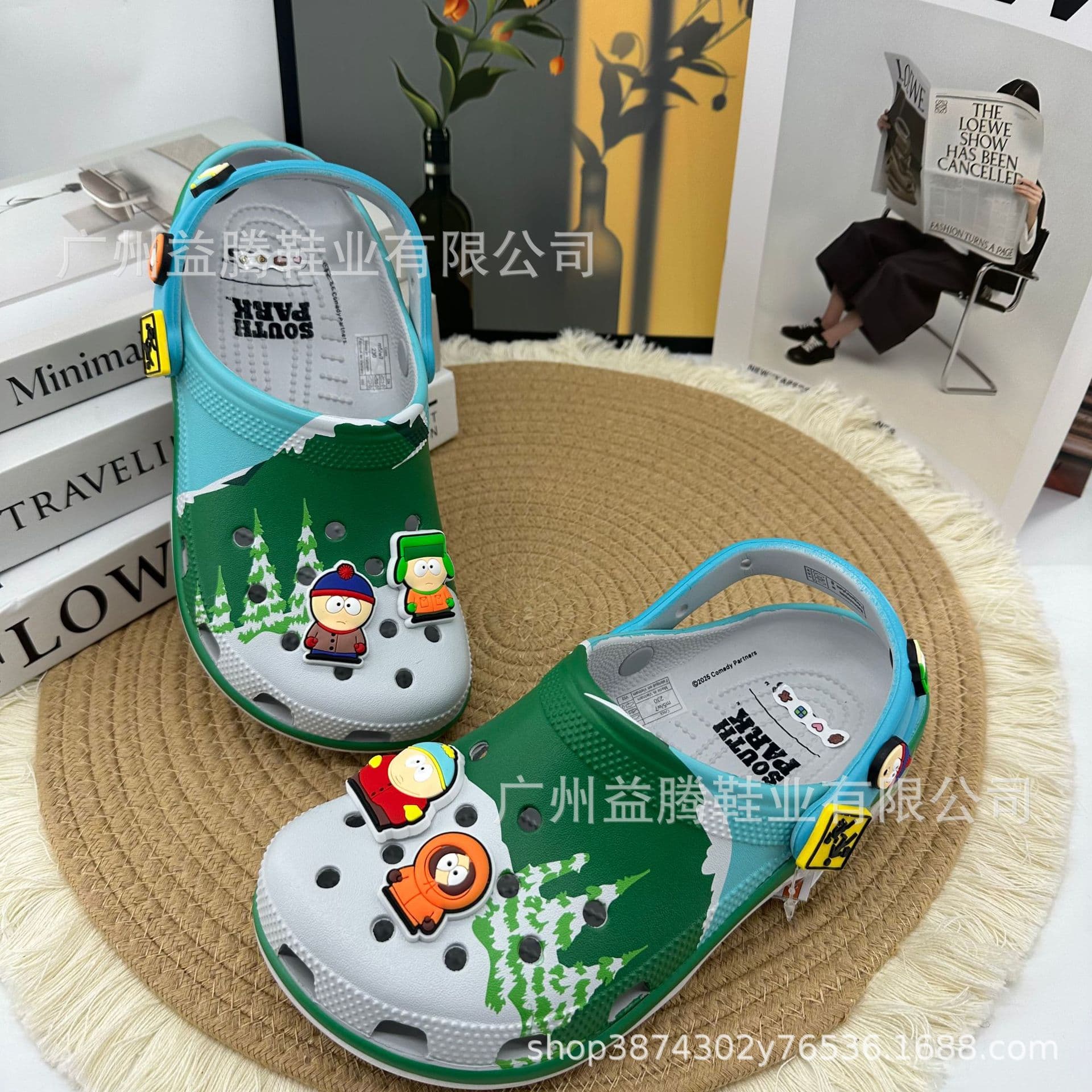 Cross Summer Collaboration with South Park Versatile Clogs Unisex Couple Sandals Factory Wholesale