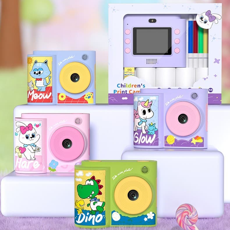 New Cross-Border Educational Print Camera L8 Instant Camera High-Definition Print Photos Video Games Multifunctional