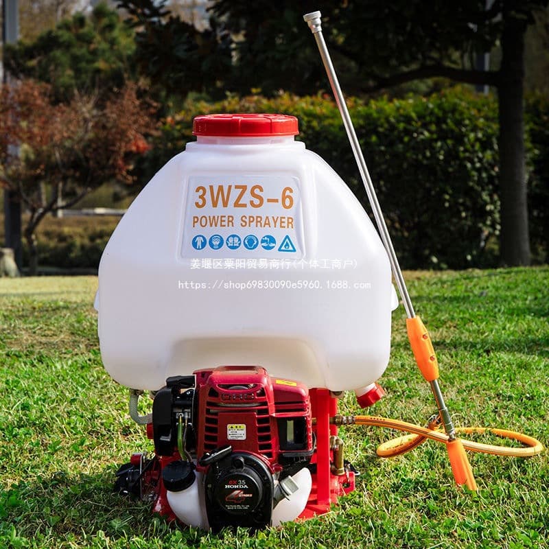 Greenhouse small four-stroke sprayer, sterilizer, farmland orchard knapsack sprayer, high-pressure sterilizer for vegetables