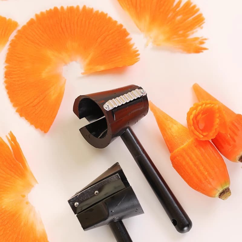 Creative Fruit and Vegetable Carving Tool, Fruit Engraver, Cucumber and Carrot Spiral Slicer, Decorative Garnish Tool