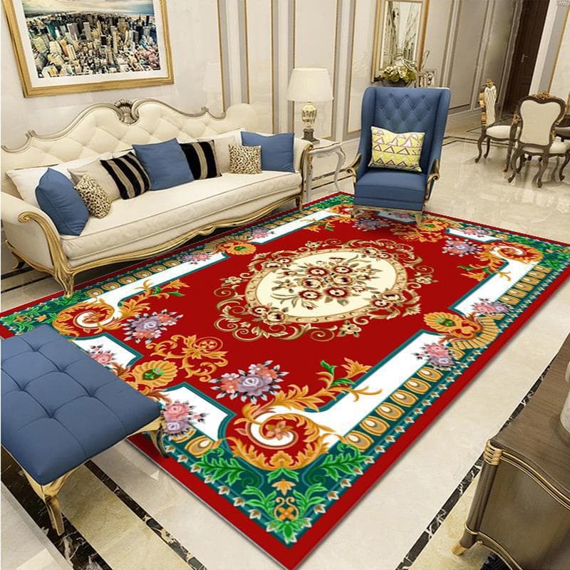American Bohemian Retro Carpet Floor Mat Living Room Mat Bedroom Bathroom Entrance Mat Bay Window Mat Wholesale Crystal Velvet