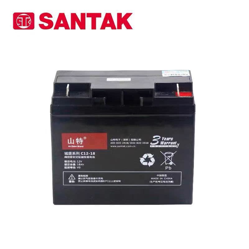 Santak UPS power supply lead-acid maintenance-free 12v energy storage fire-fighting battery C12-18/C12-26/C12-38AH