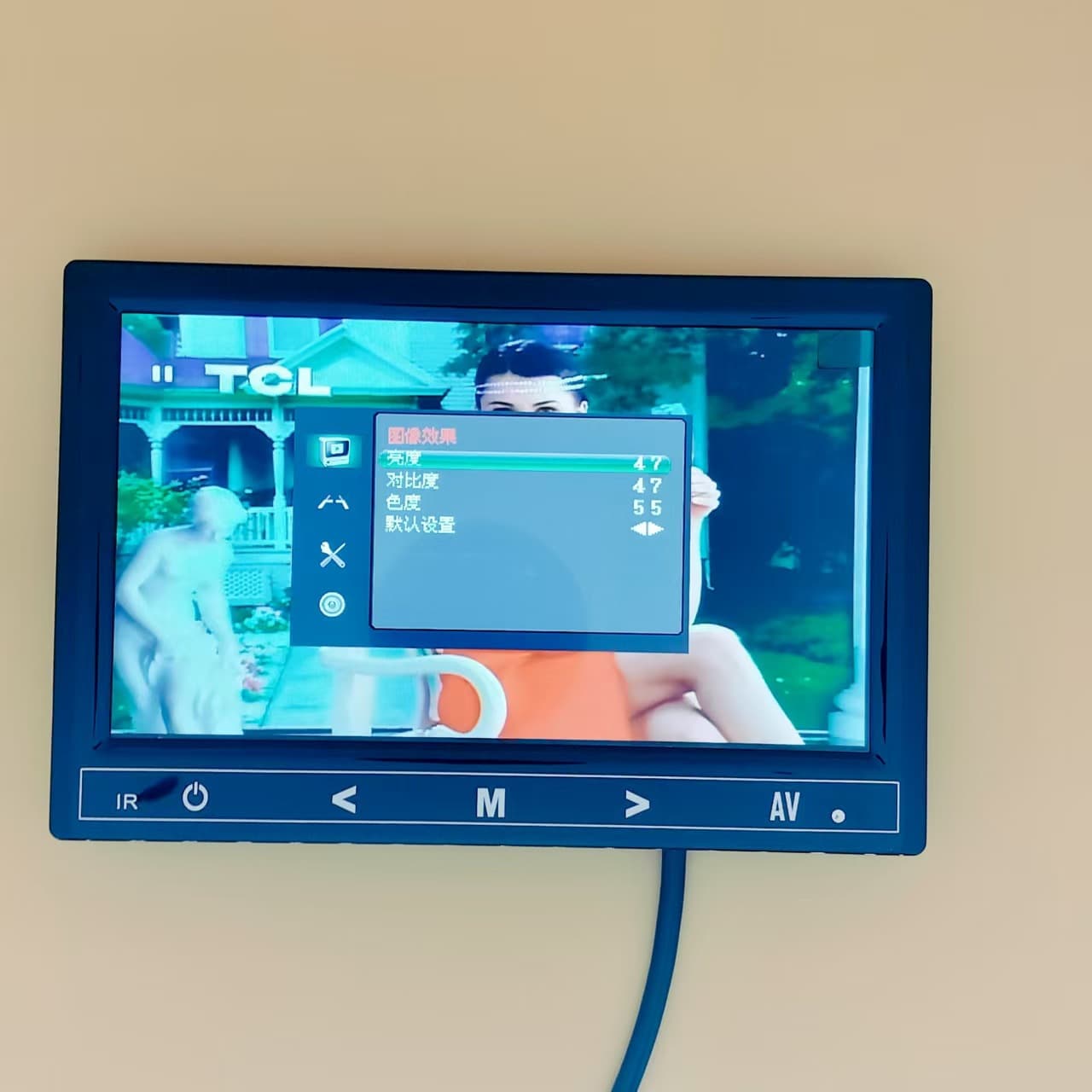 7 inch AHD brightness automatic photosensitive display monitor AHD automatic photosensitive brightness multi-language