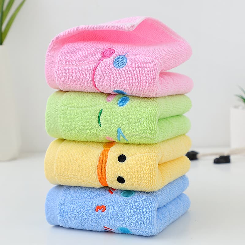 Manufacturer Wholesale of Children's Cartoon Cotton Towels, Non-Shedding and Fade-Resistant for Home Use