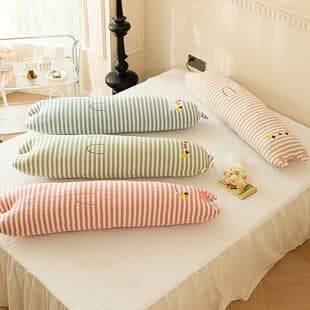Class A Baby Cotton Three-Layer Gauze Long Pillow for Girls, Leg Pillow for Sleeping, Side Sleeping Cushion for Children, Factory Direct