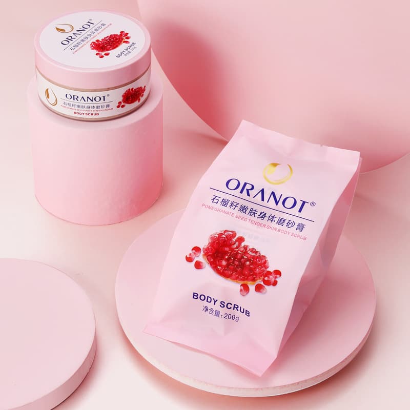 Aolanuo Pomegranate Seed Body Scrub for Gentle Cleansing, Hydration, Moisturizing, and Smooth Skin, Drop Shipping Available