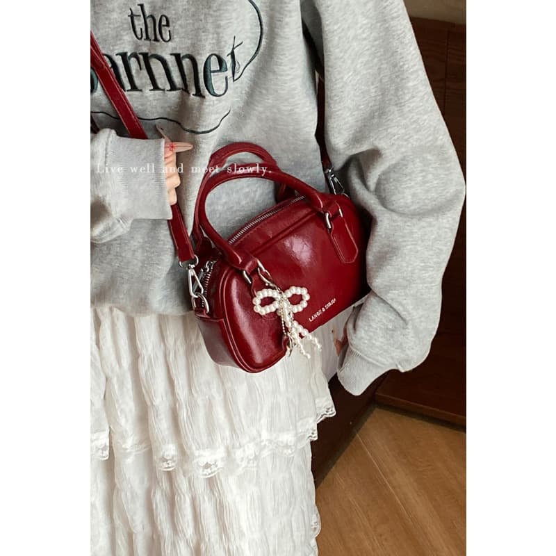 Women's Summer Premium Handbag 2024 New Red Small Square Bag Simple Versatile Shoulder Crossbody Bag