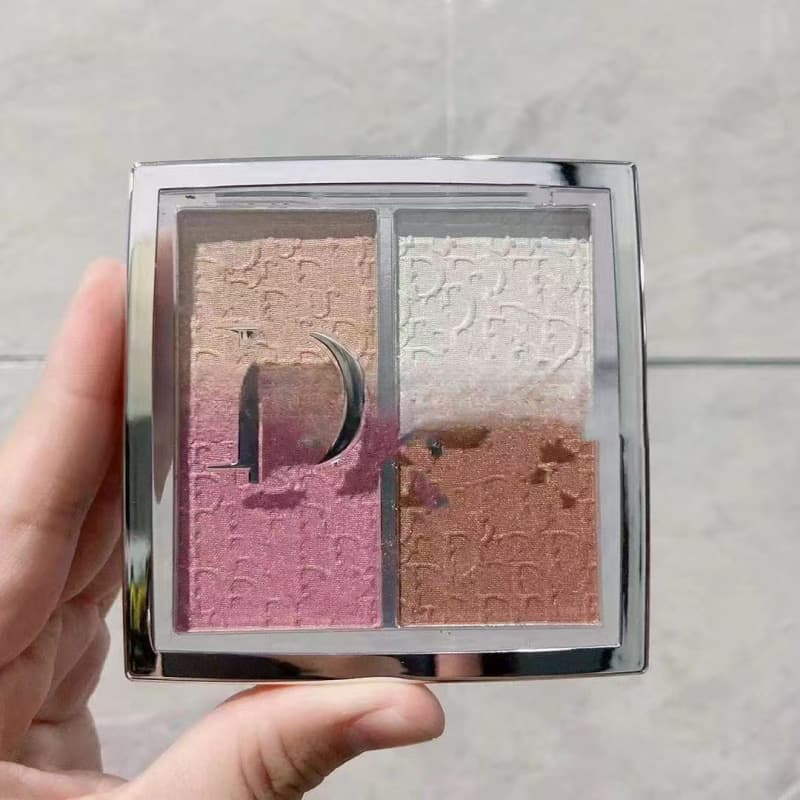 Four-Color Highlighter Blush Palette Contour Palette Face Makeup Palette Long-lasting Cushion Foundation