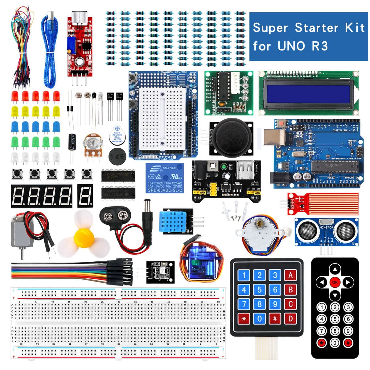 UNO R3 Beginner Kit Version Upgrade Starter Learning Kit Compatible with Arduino