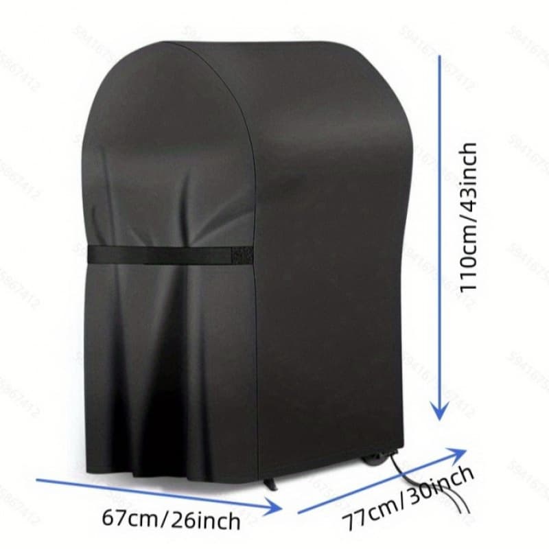 Dust, Water, Rain, and Sun Protection Cover, Semi-Circular BBQ Grill Cover