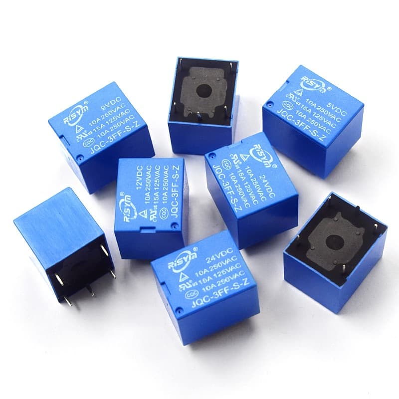 JQC-3FF-005-S-Z Relay 5V 9V 12V 24V High Power Full 10A 5-Pin 1 Set Changeover