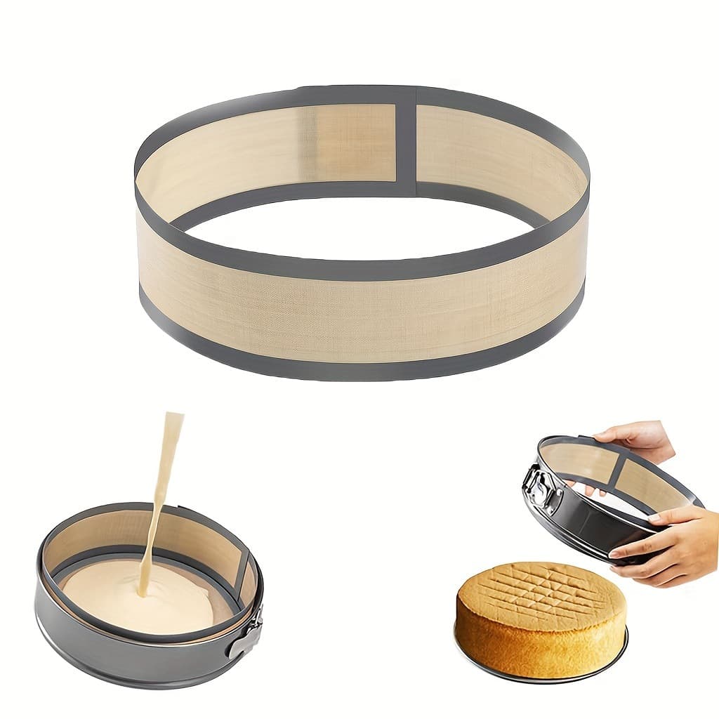 Round baking pan mat for baking cakes lined with silicone baking mat baking mat Dutch pot mat fiberglass silicone mat high temperature resistant