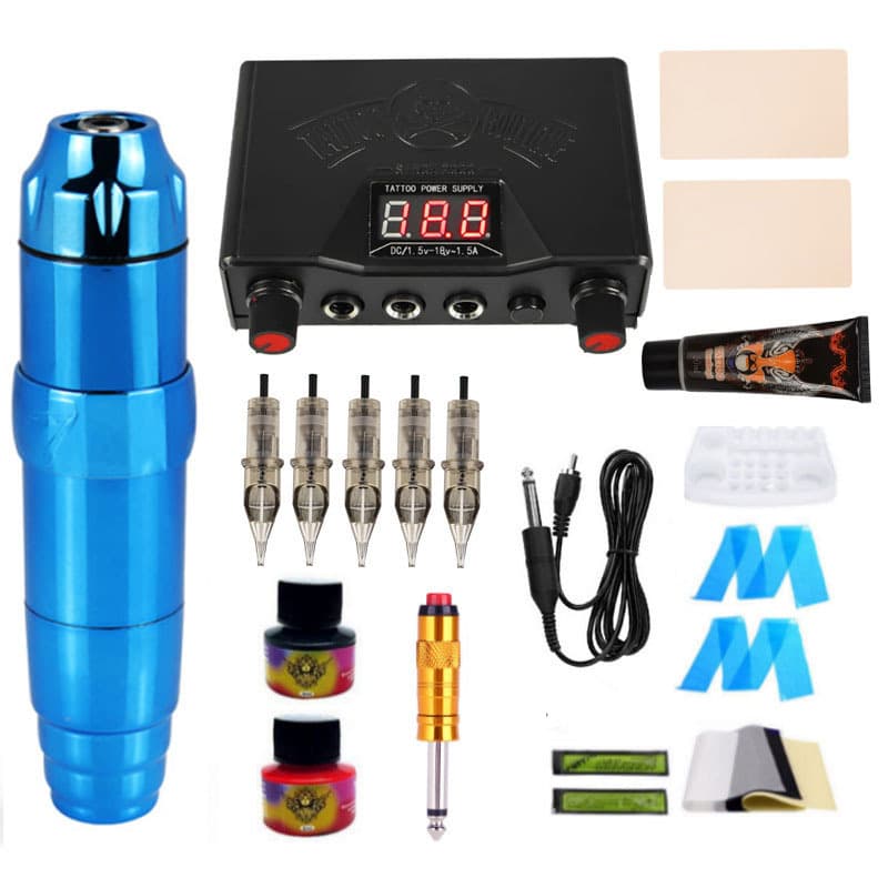 Dual Adjustable Power Supply Tattoo Pen Set Full Set Tattoo Pen Motor Machine Set Tattoo Tools Beginner Practice Tattoo