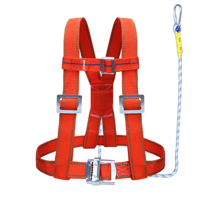 New National Standard Safety Harness, National Standard Fall Protection Half-Body Energy-Absorbing Single Small Hook Safety Harness, Three-Point Safety Harness
