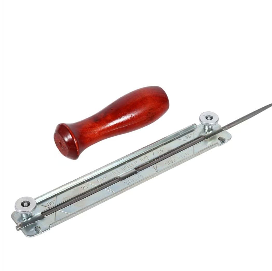 Chainsaw Oil Saw File Holder Redwood Five-Piece Set Gasoline Saw Accessories Set Gardening Metal Chainsaw File