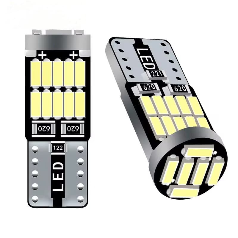 Car LED Position Light T10 4014 26SMD Decoding High Brightness W5W Dome Light License Plate Light