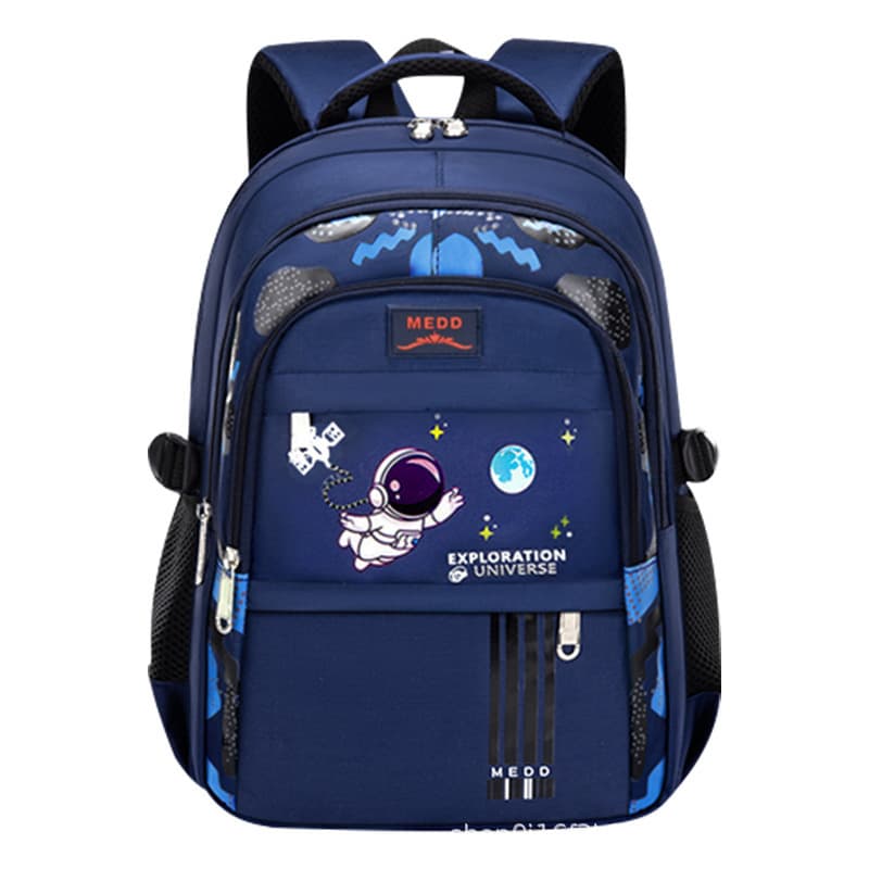 Hot Selling 1-3-6 Grade Astronaut Elementary Student Backpack, Large Capacity Nylon Backpack for Boys, New Style