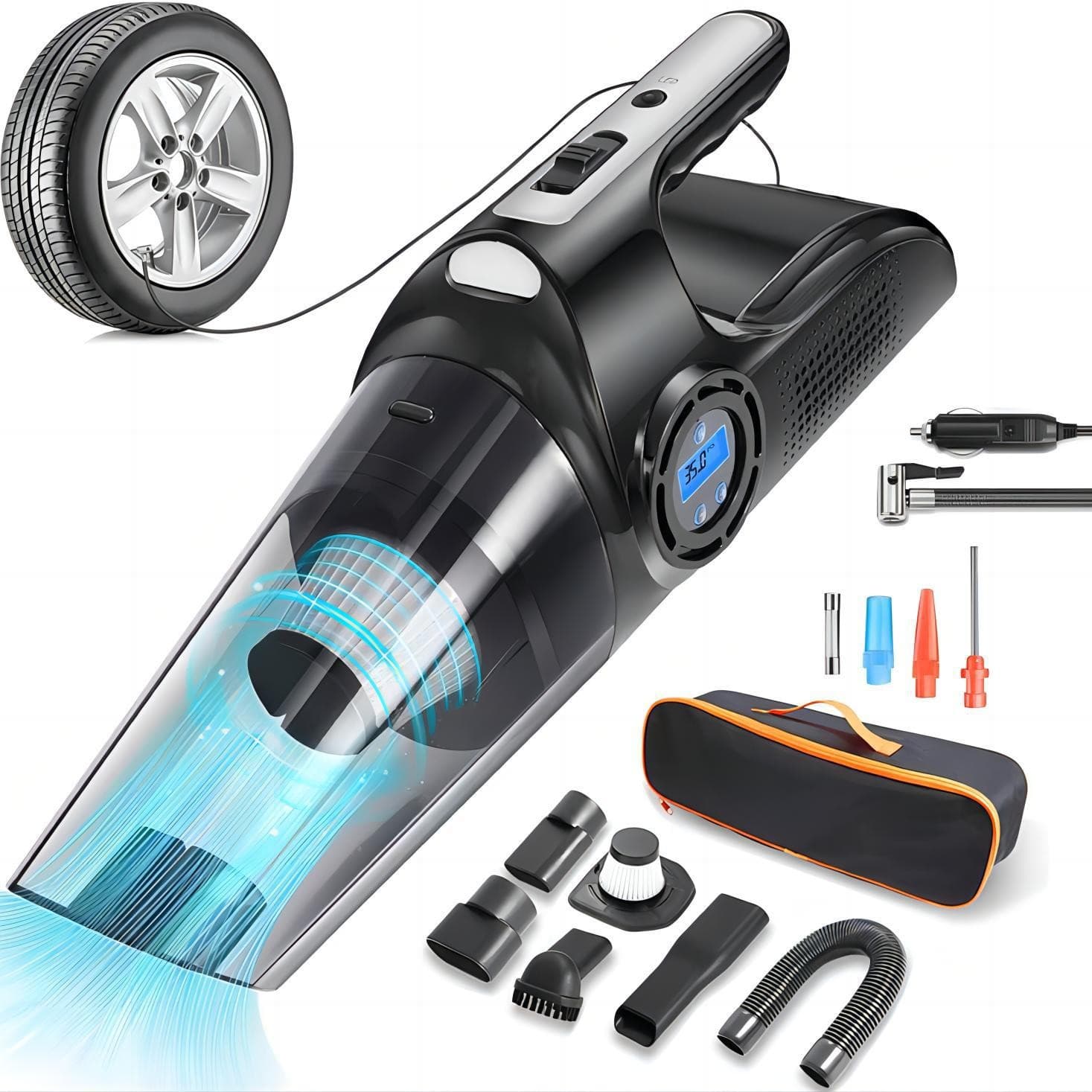 Car vacuum cleaner air pump multifunctional four-in-one car wireless handheld home wireless portable