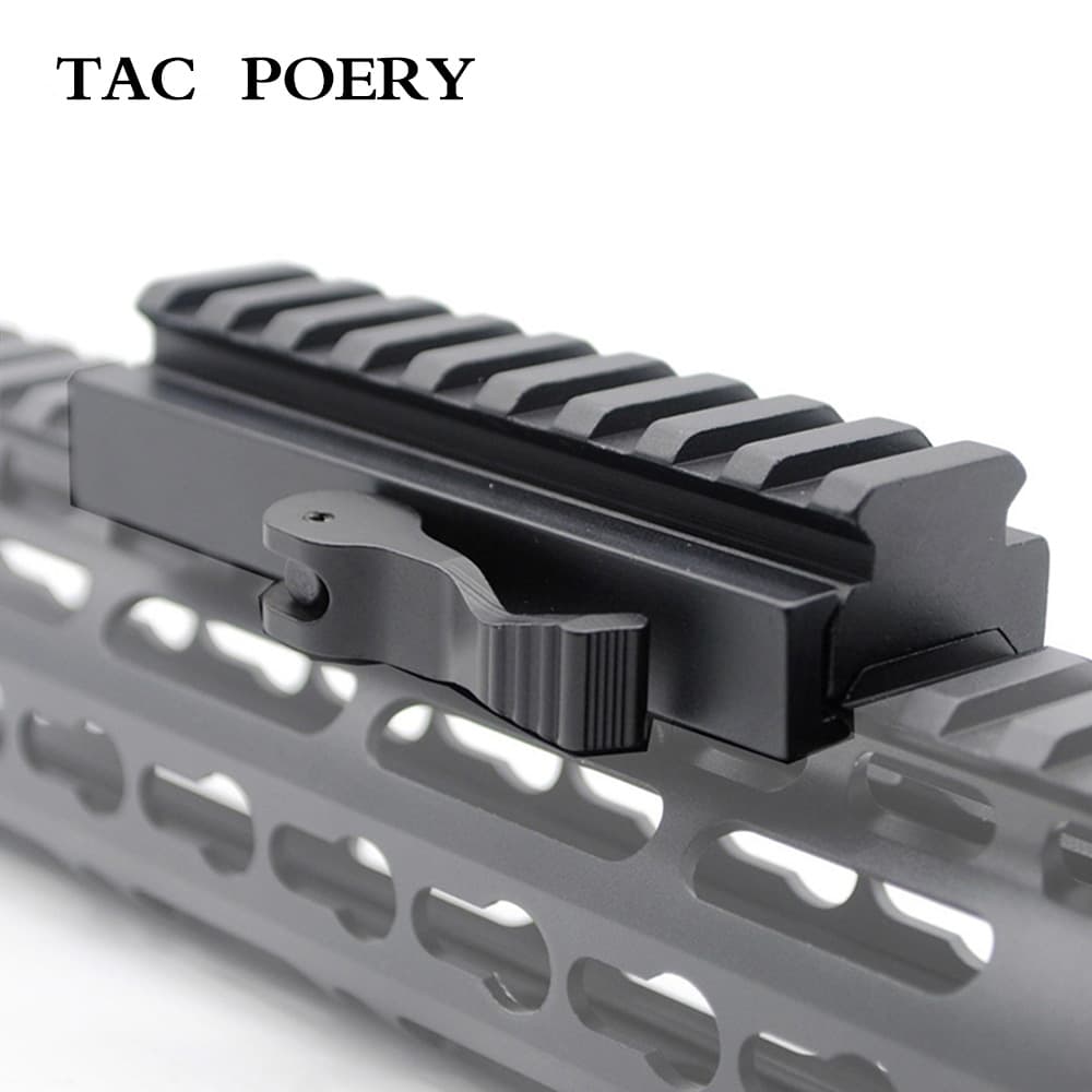 95mm Riser Rail 9-Slot Quick Detach Mount 20 to 20mm Sight Mount Aluminum Alloy Riser Rail