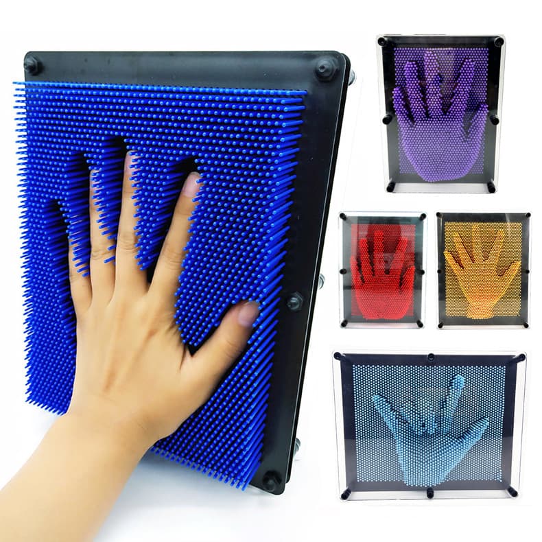 Cross-border hot-selling 3D stereoscopic versatile needle painting gift, popular on TikTok, children's creative educational toy needle carving hand mold