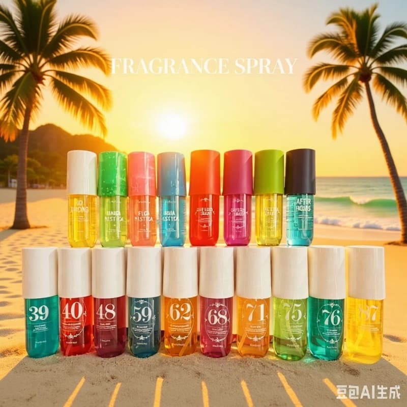 Cross-Border Popular Perfume Brazilian Alcohol-Free Body and Hair Fragrance Spray 90ml Long-Lasting Fragrance Women's Perfume