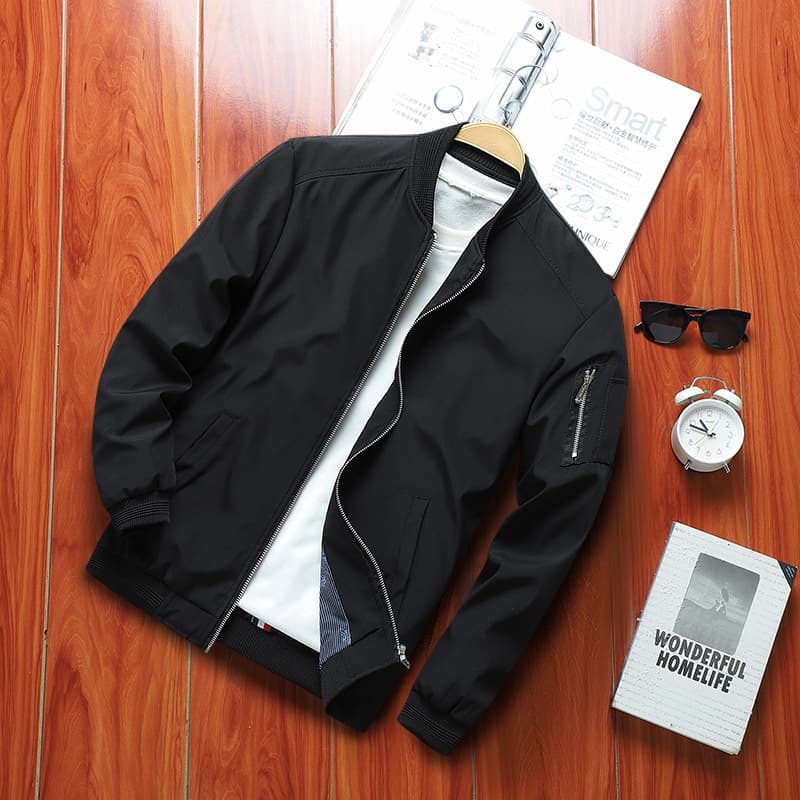 Cross-border New Fall/Spring Men's Thin Jacket Casual Outerwear Men's Baseball Jacket Men's Leather Jacket Youth 9937