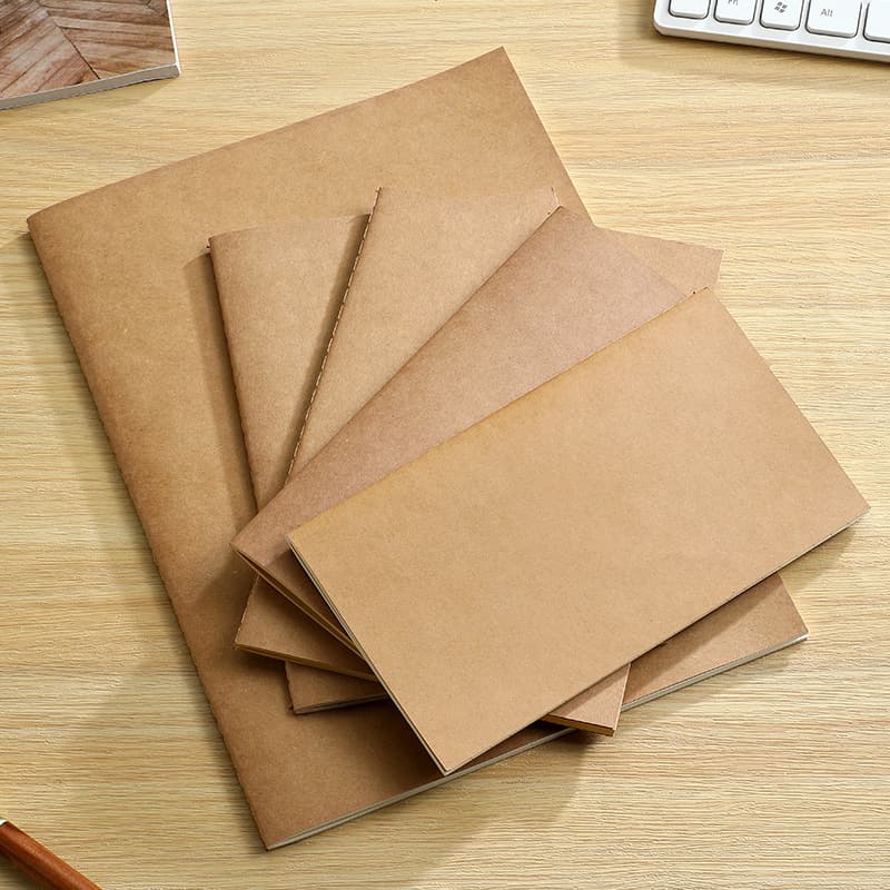 Custom Kraft Paper Notebook Mini Notebook Journal Stitched Notebook Custom Kraft Paper Notebook
