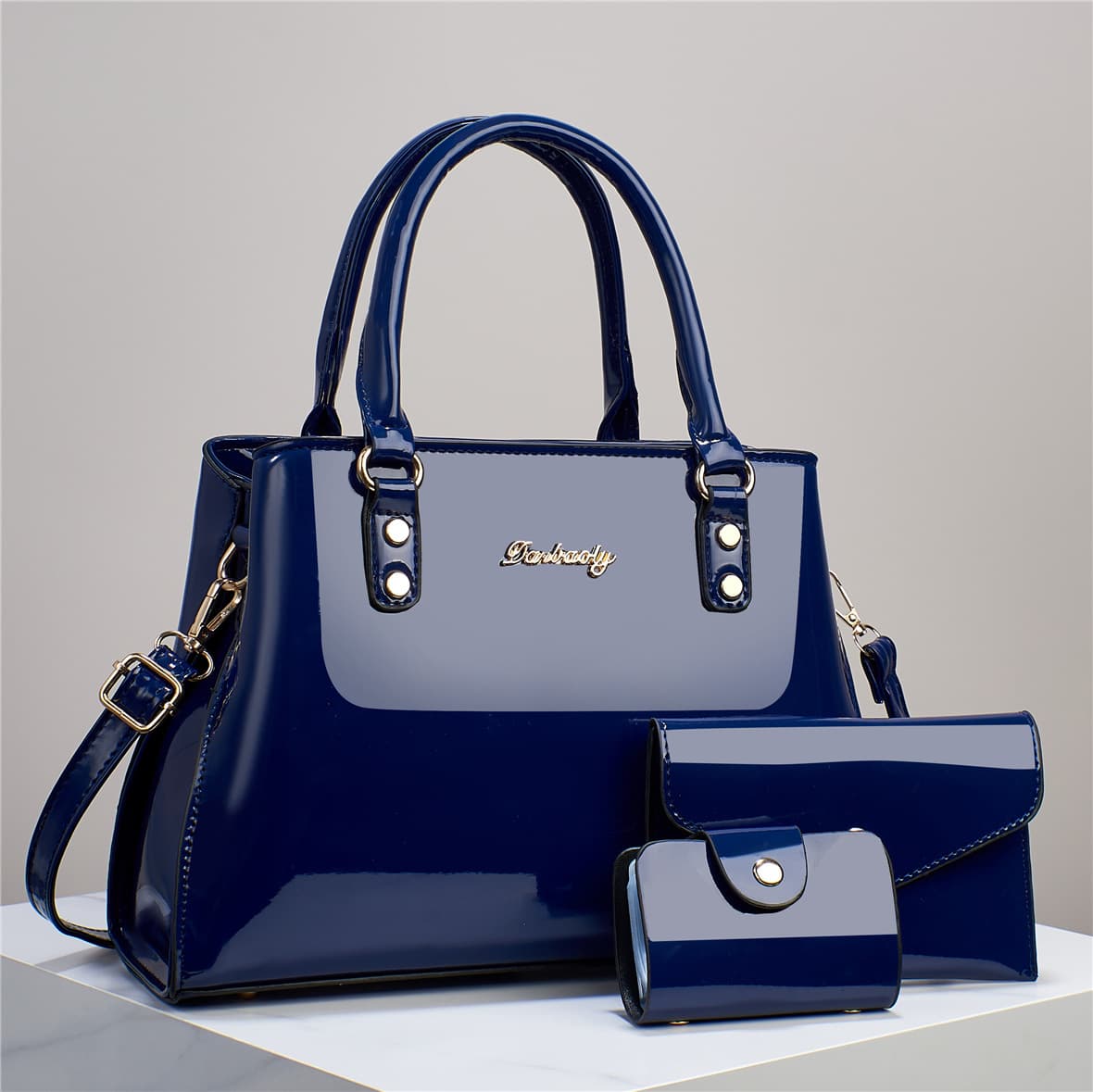 Factory direct women's bag, high-quality fashionable shoulder bag, large capacity shiny handbag and crossbody bag