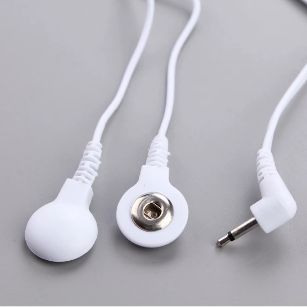 DC2.5MM 1-to-2 / 1-to-4 Snap Electrode Wire Massager Accessory Light Wave Therapy Portable