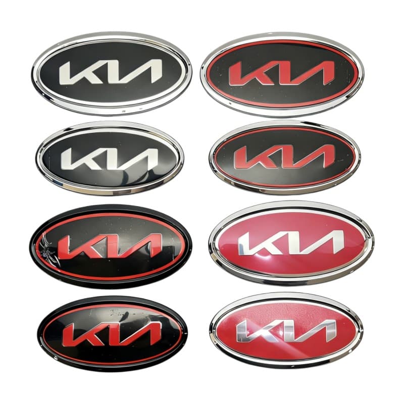The New Kn Car Logo Is Suitable for Kia Sorento K5 Sportage Carens Modified Kn Hood Front Emblem and Rear Trunk Sticker