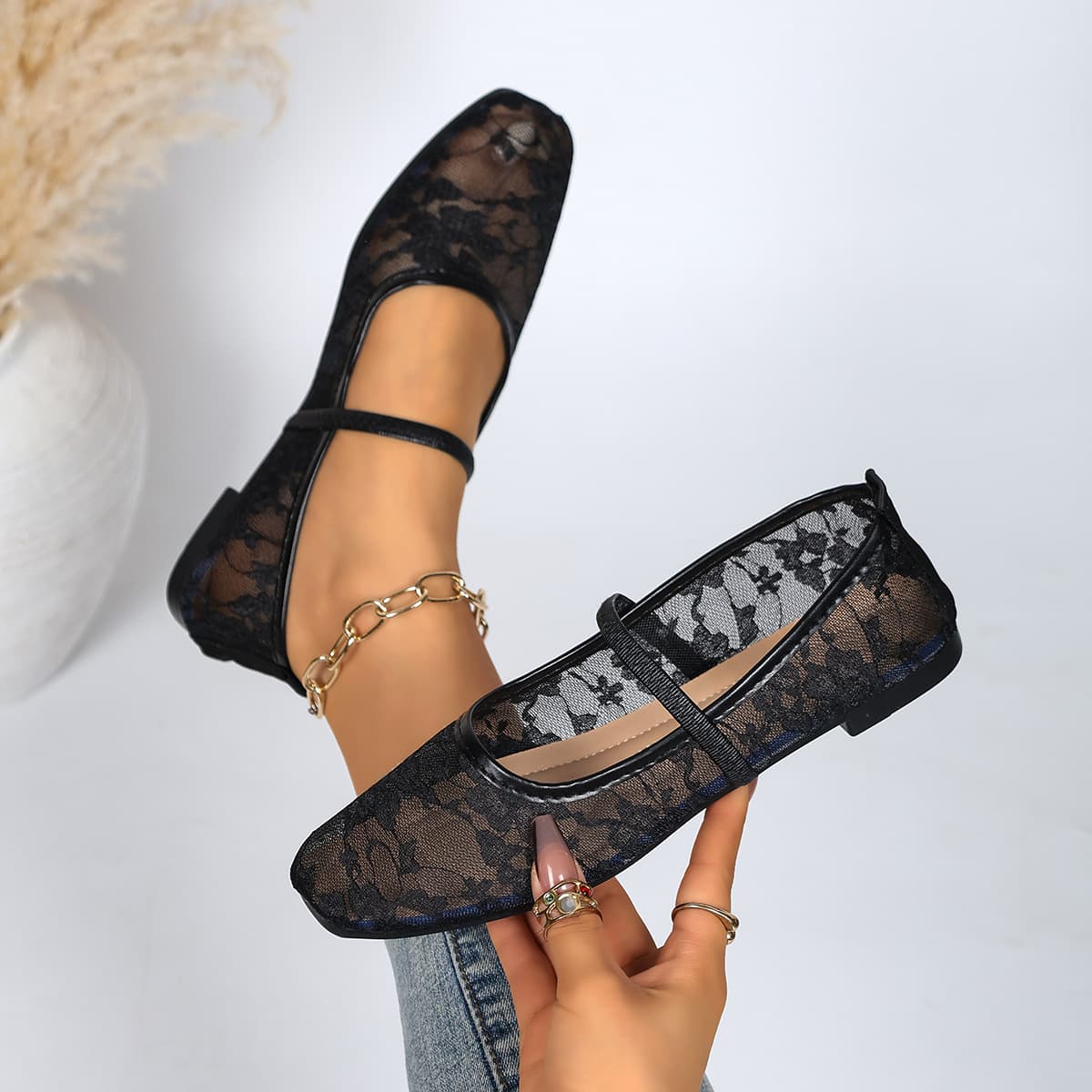 2026 Summer New Arrival Export Plus Size Women's Casual Comfortable Fashion Versatile Shallow Mouth Soft Sole Flats One Size