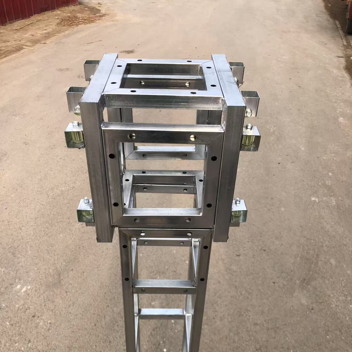20 Square Tube Small Truss Sliding Sleeve Square Sleeve Advertising Background Frame Truss Manufacturer Wedding Stage Frame Thickened Truss Square Tube