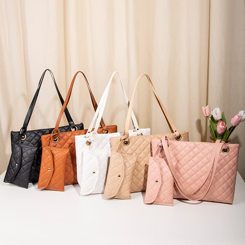 Large Capacity Women's Handbag 2024 Big Bags Embroidered Shoulder Bag 2-Piece Set New Women's Tote Bag
