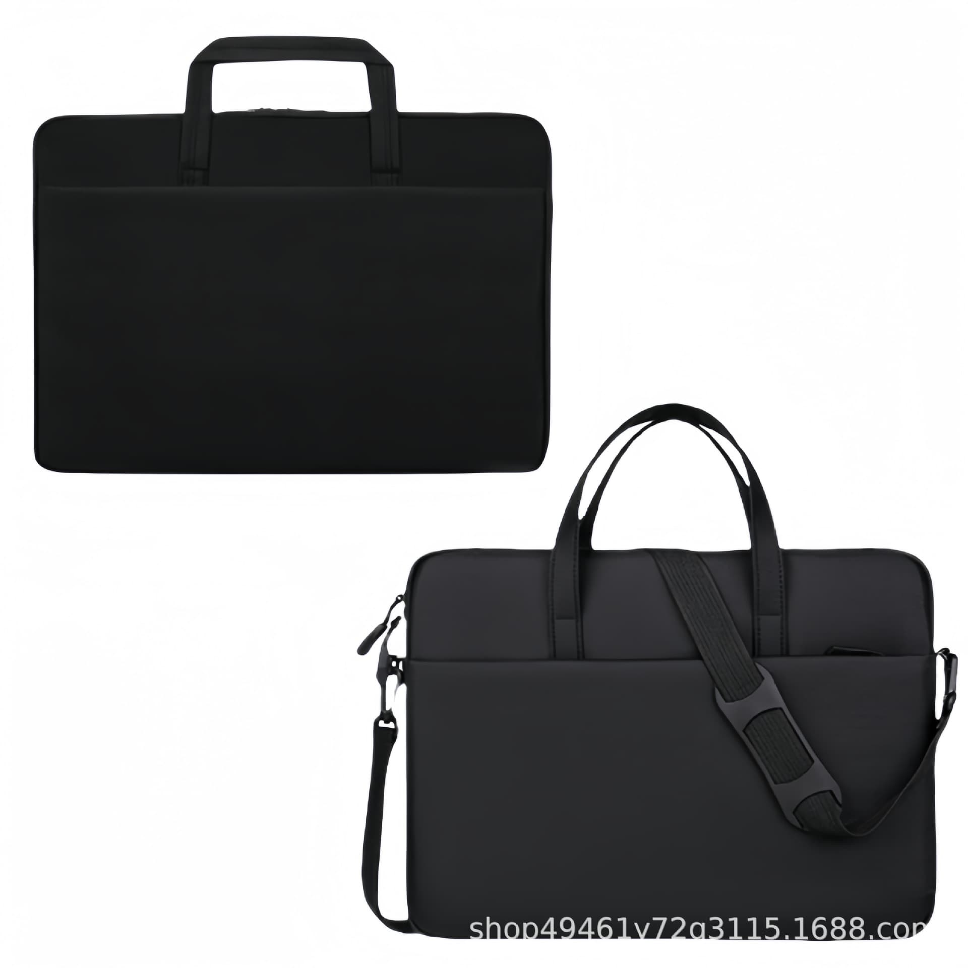 New Laptop Bag Detachable Shoulder Strap Briefcase 14-inch 15.6-inch Single Shoulder Sleeve Oxford Computer Bag