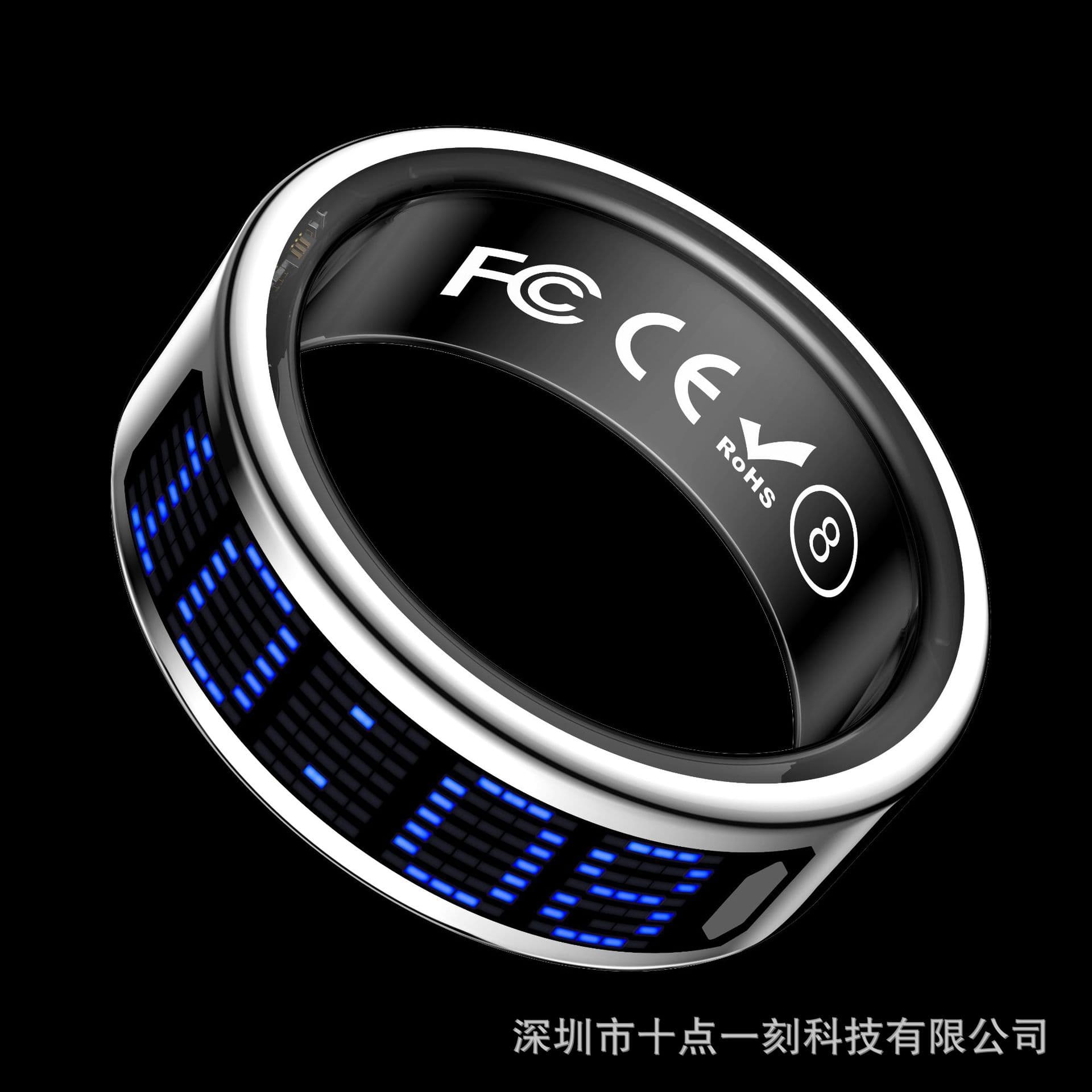 R08 second generation with screen brush Douyin heart rate blood oxygen sleep monitoring ring 5ATM waterproof ultra-thin gift