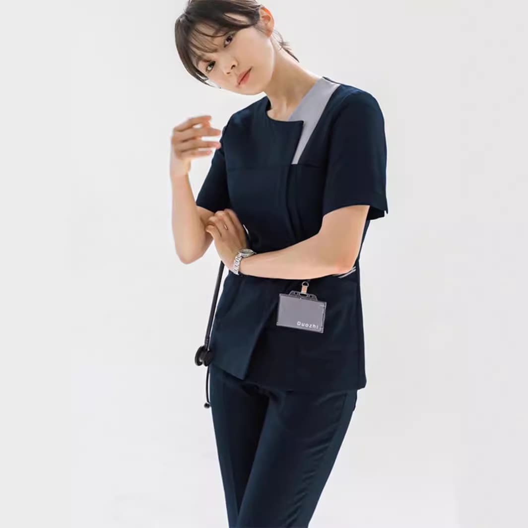 Unisex Medical Beauty Skin Management Clinic Uniform Set Spa Water Therapy Ear Cleaning Center Long Pants Polyester Summer Workwear
