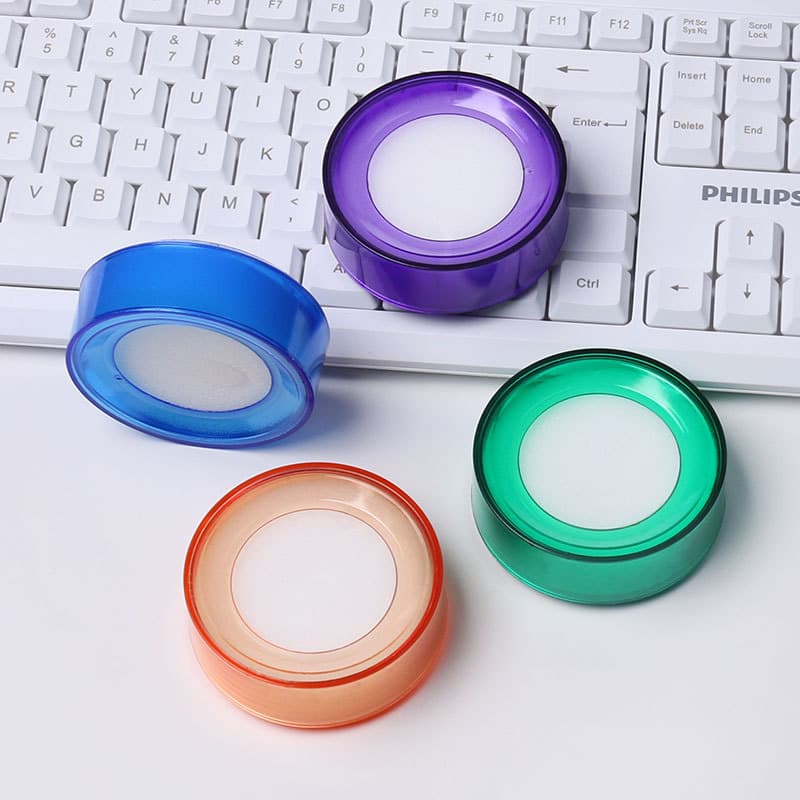 Wet hand sanitizer, money counting wax, money counting sponge container, bank office, accounting, sponge wetting box, office