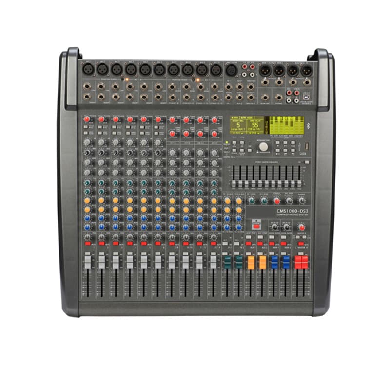 10-Channel Professional Mixer with Dual 99DSP Reverb Effects for Stage Performance and Wedding CMS1000-DS3 Mixer