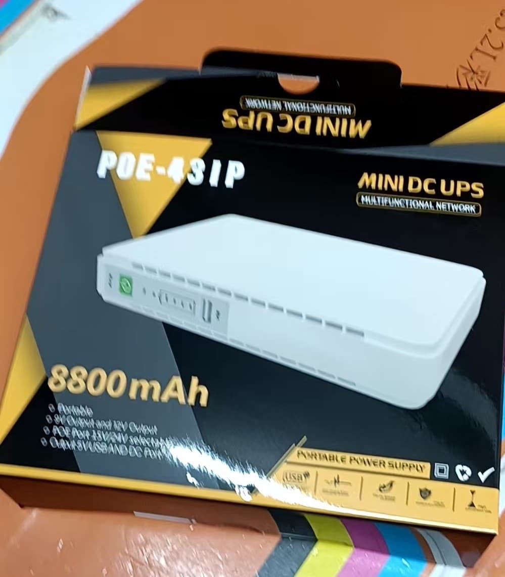 POE12V9V5V large capacity router optical modem monitoring uninterruptible power supply home mobile battery life backup ups