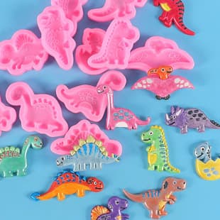 Dinosaur Series Silicone Mold for Fondant Cake Decoration, Dinosaur Chocolate Cake Mold