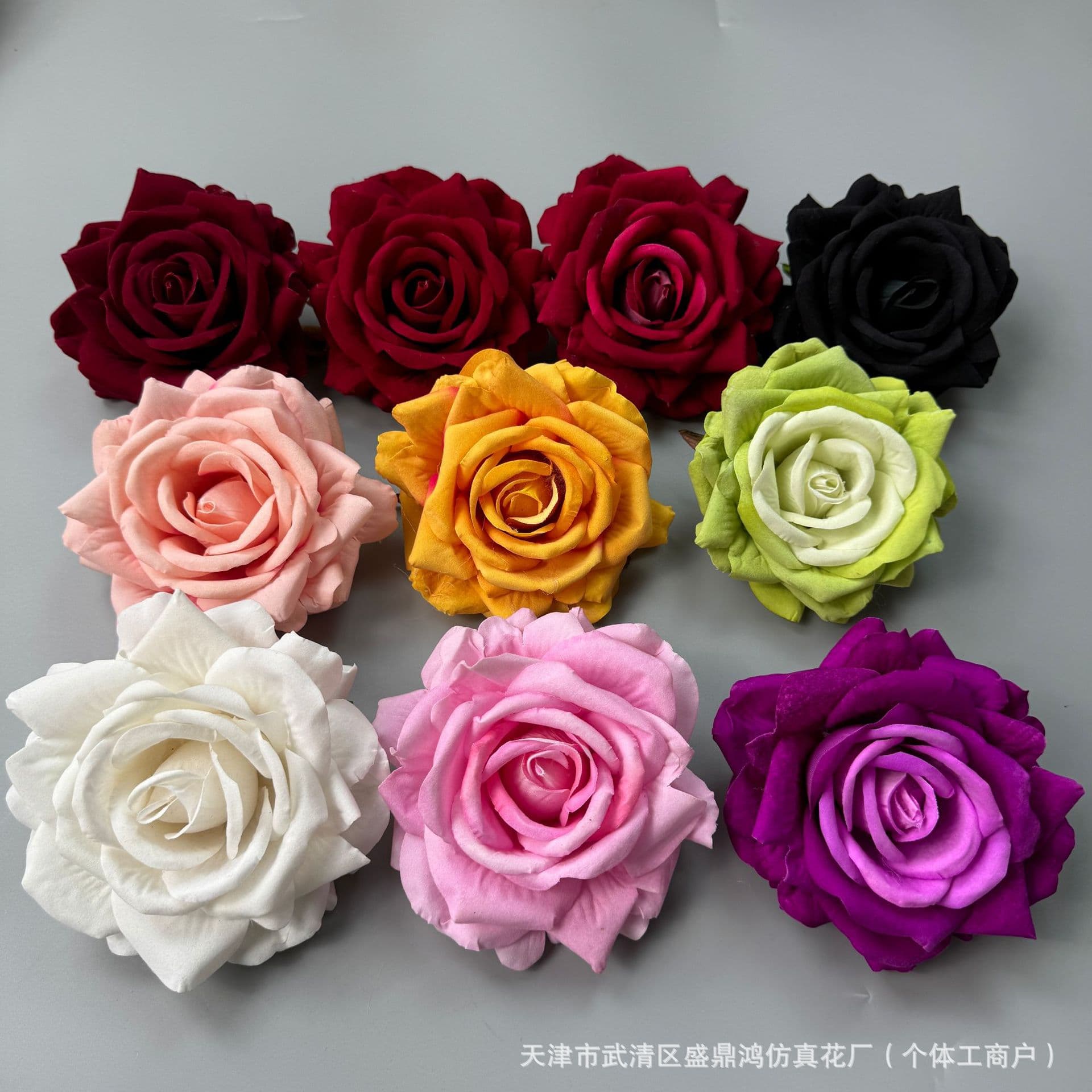 Simulated Velvet Rose Acacia Rose Head Atmosphere Decorative Rose for Wedding Party Home Decoration Factory