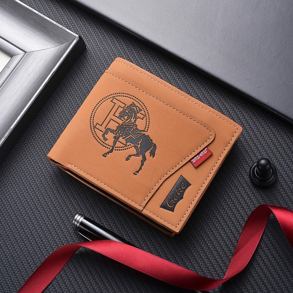 2026 New Men's Wallet Short Bifold Young Men Business Casual Vintage Leather Wallet Fashion Large Capacity Soft Leather