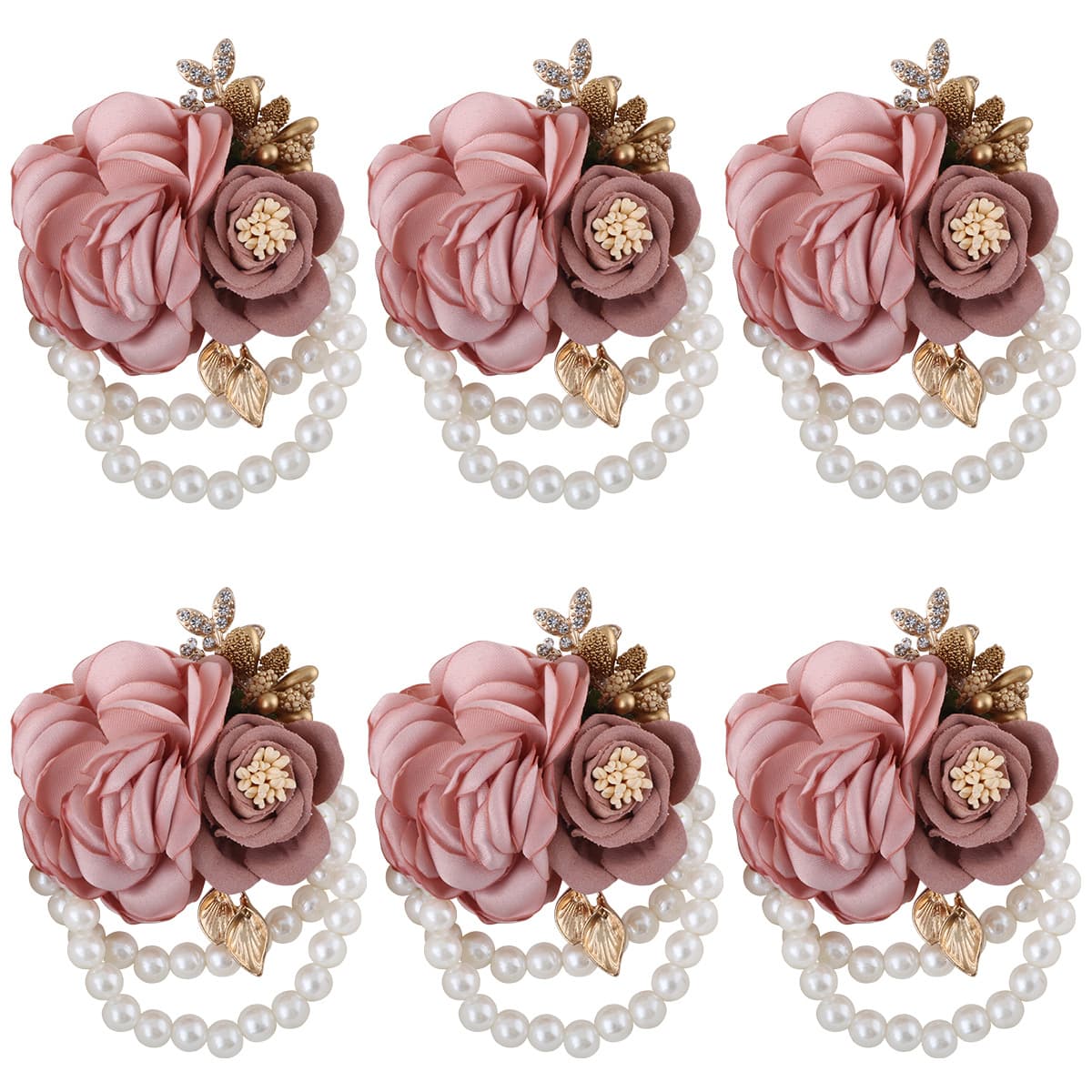 Wrist flower wedding bride bridesmaid accessories imitation pearl bracelet creative wedding pearl wrist flower wholesale 285