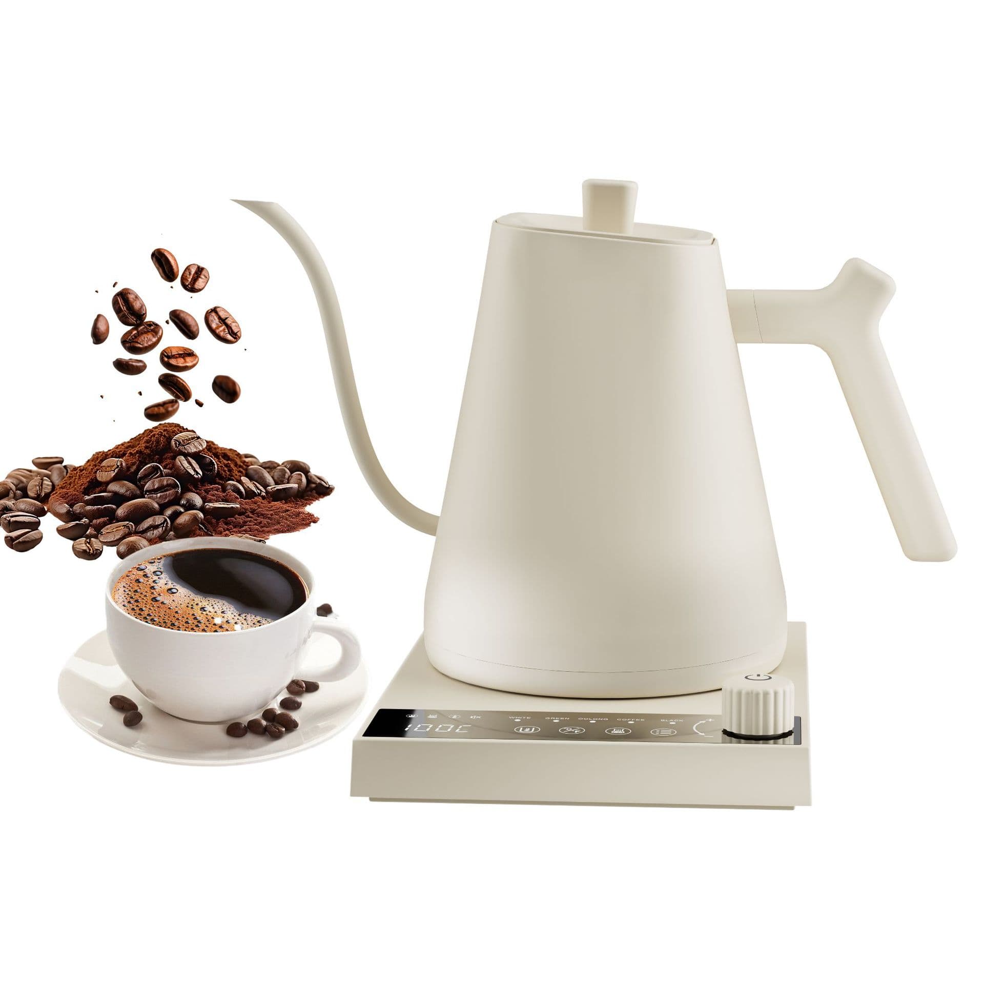 GooseneckKettle Cross-border GK60 Constant Temperature Adjustable 2026 Electric Kettle Pour-over Coffee Kettle Gooseneck Kettle
