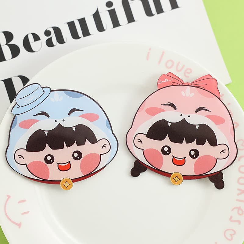 2025 New Year Acrylic Snake Baby Birth Certificate Cover Sticker DIY Creative Cartoon Snake Accessories